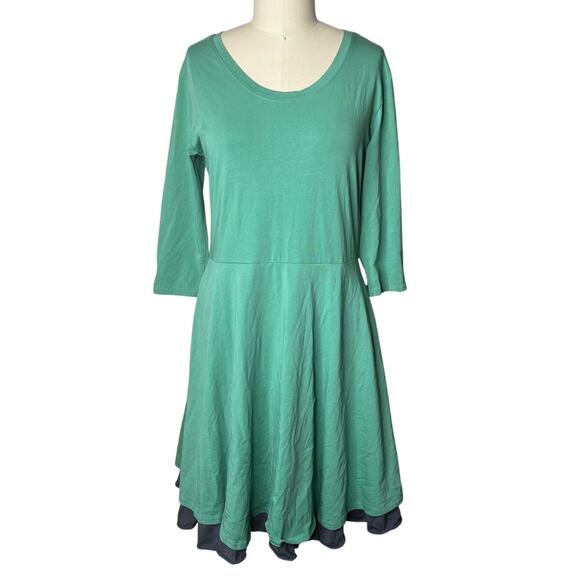 MATILDA JANE x JOANNA GAINES Green Pastures Dress Fit & Flare Jersey Women's L - Picture 1 of 6